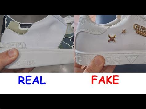 real vs fake guess shoes|guess the real shoes.